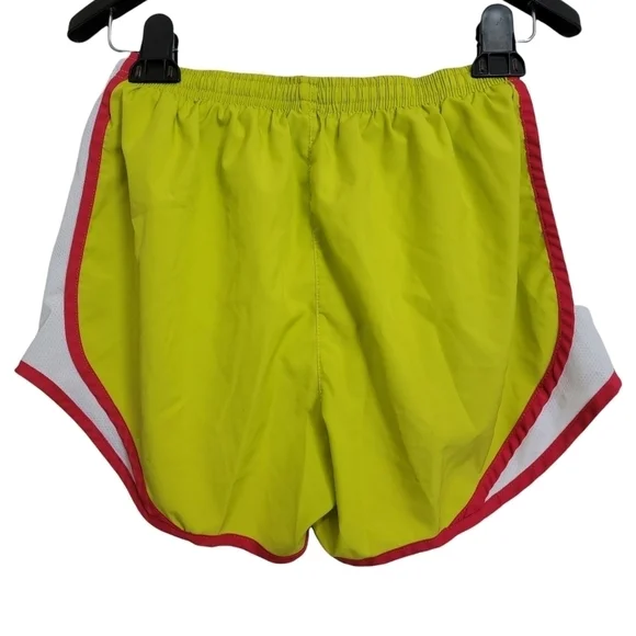 Nike Dri Fit Yellow Red White Tempo Running Shorts With Liner Size Small - Picture 2 of 4